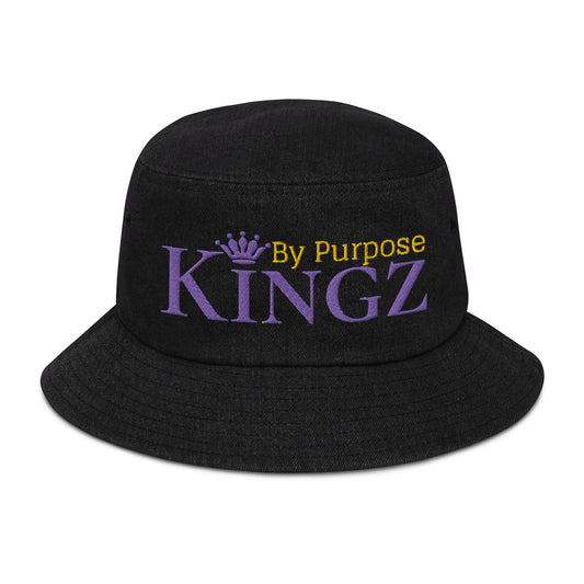 Kingz By Purpose Royal Combo (púrpura/dorado/púrpura) Sombrero de cubo de mezclilla