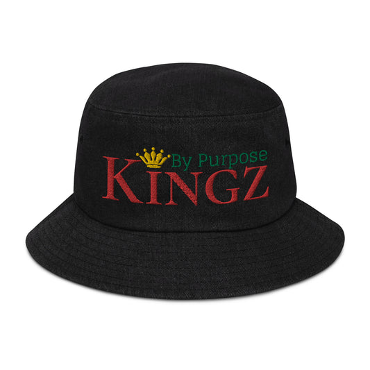 Sombrero de pescador de mezclilla Jah Bless de Kingz By Purpose