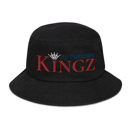 Gorro de pescador de mezclilla con bandera de Kingz By Purpose