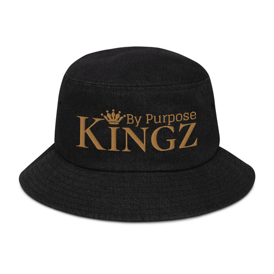 Gorro de pescador de mezclilla dorado viejo de Kingz By Purpose