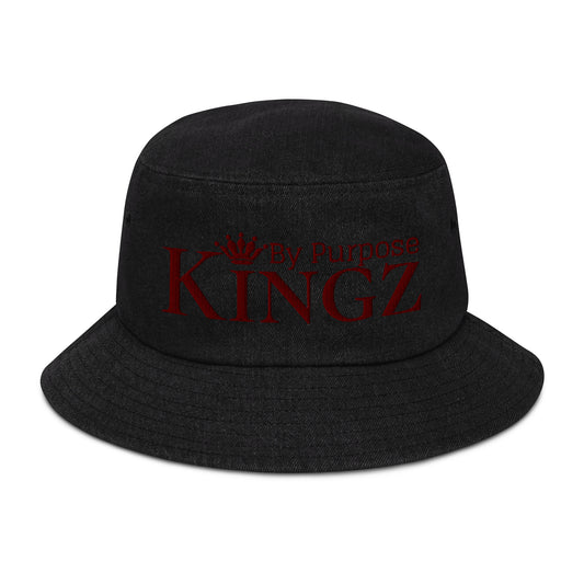 Kingz By Purpose – Fischerhut aus kastanienbraunem Denim