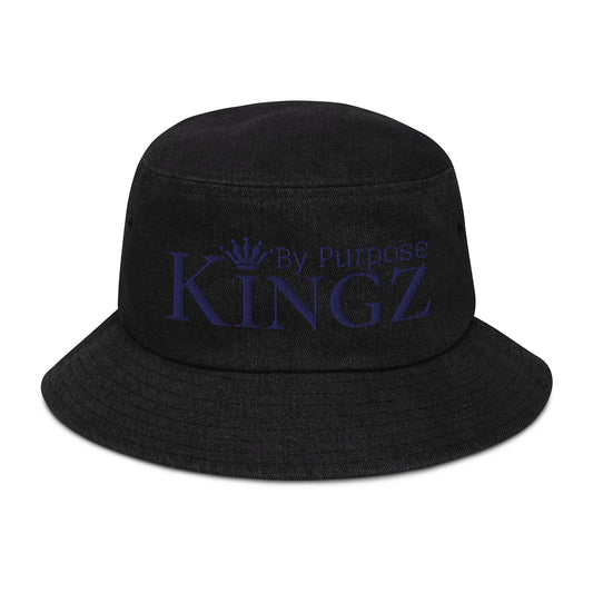 Gorro de pescador de mezclilla azul marino de Kingz By Purpose