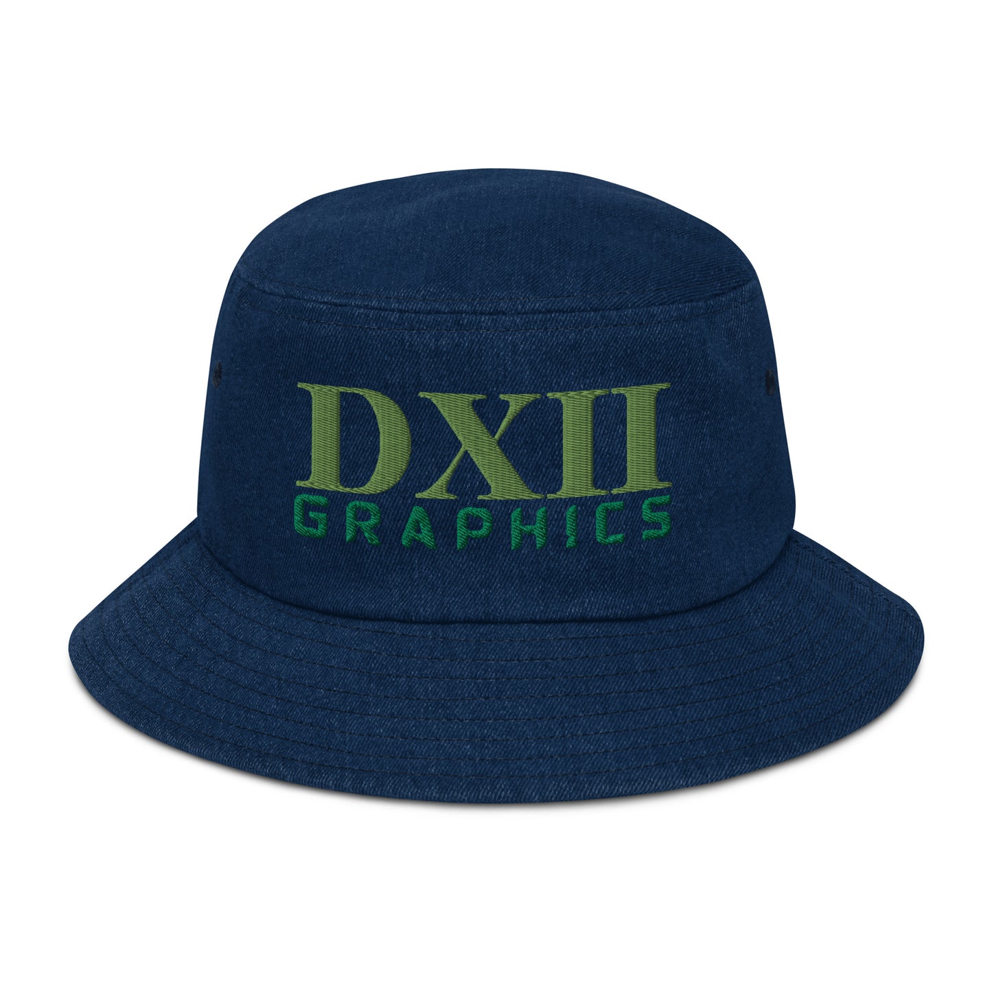 DXII/512 Graphics Kiwi Green/Kelly Green (Denim Bucket Hat)