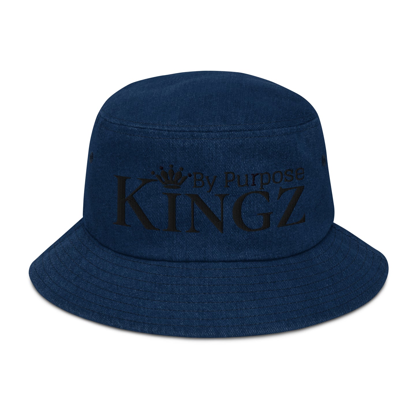 Kingz By Purpose Black Denim Bucket Hat