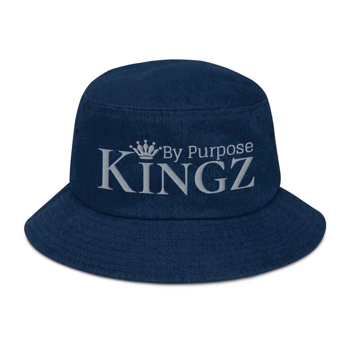 Kingz By Purpose Grey Denim Bucket Hat