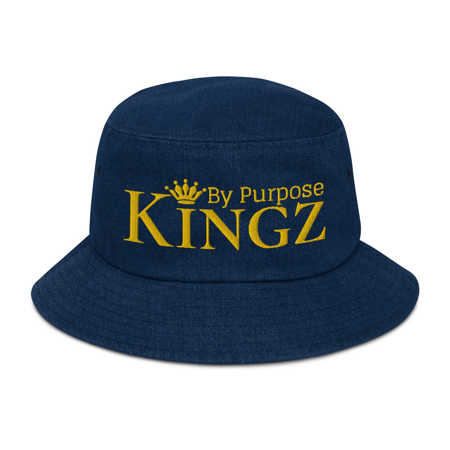 Kingz By Purpose Royal Gold Denim Bucket Hat