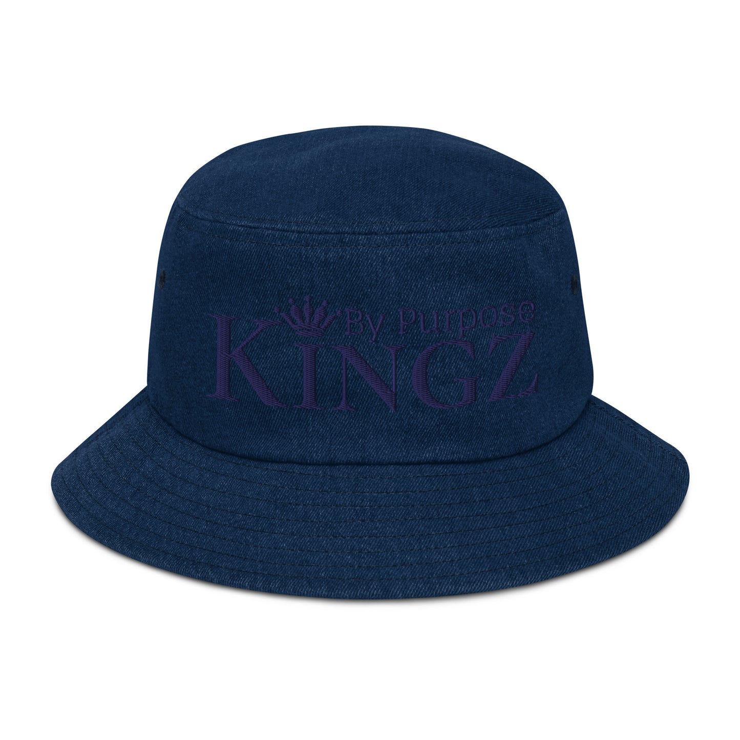 Kingz By Purpose Navy Denim Bucket Hat