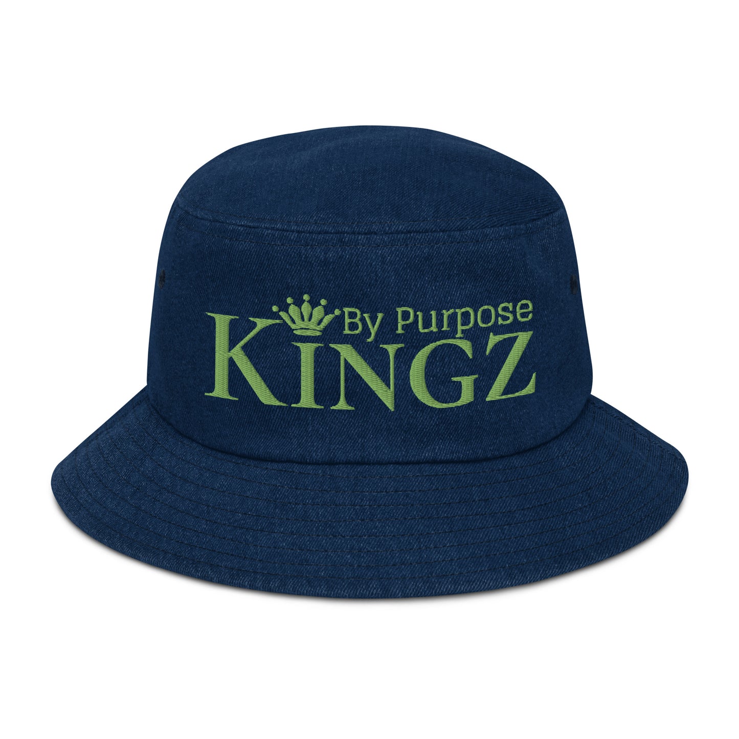 Kingz By Purpose Kiwi Green Denim Bucket Hat