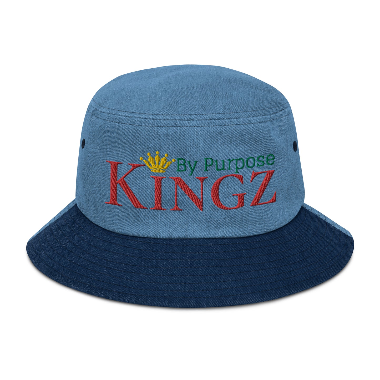 Kingz By Purpose Jah Bless Denim Bucket Hat