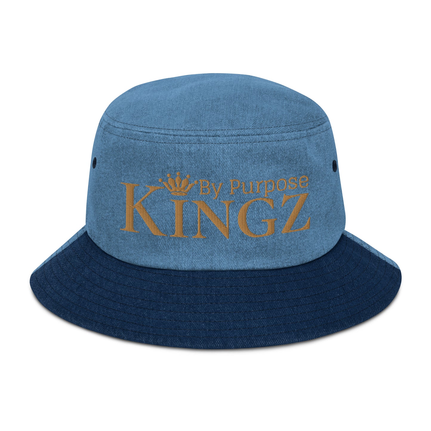 Kingz By Purpose Old Gold Denim Bucket Hat