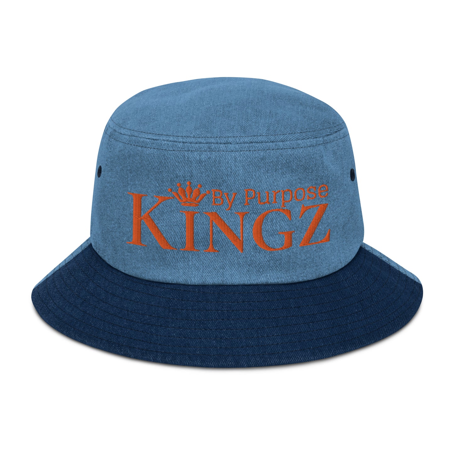 Orangefarbener Denim-Anglerhut von Kingz By Purpose