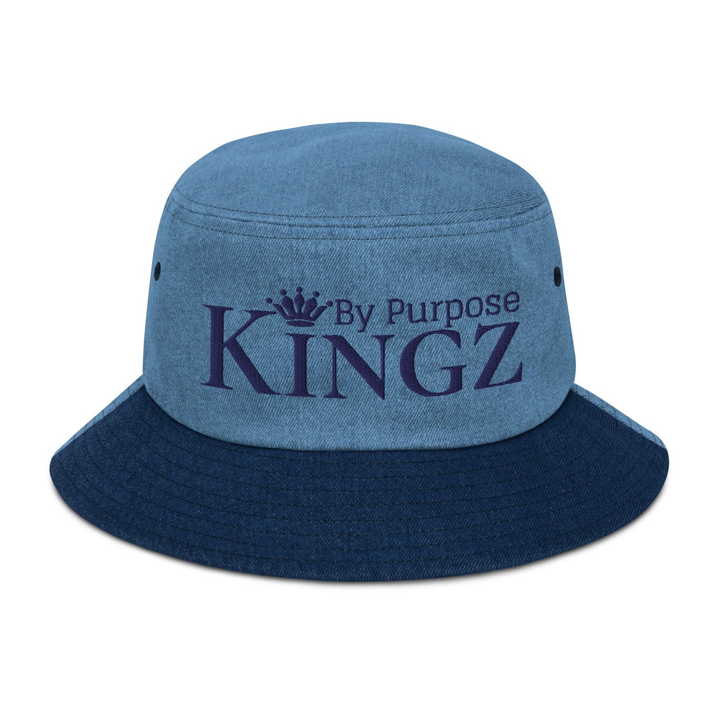 Kingz By Purpose Navy Denim Bucket Hat