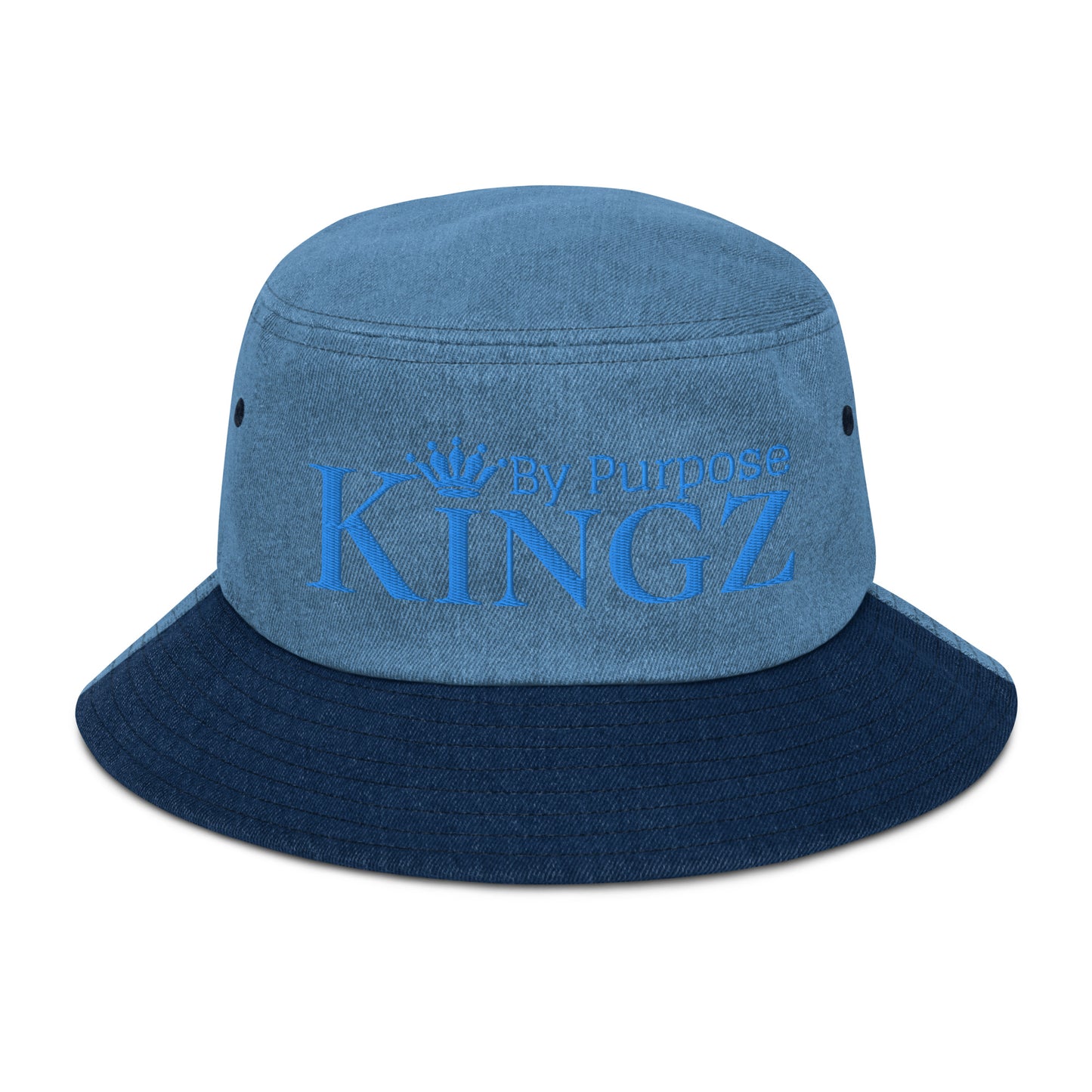 Kingz By Purpose Aqua/Teal Denim Bucket Hat