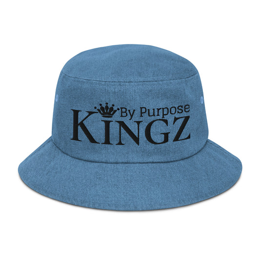 Kingz By Purpose sombrero de pescador de mezclilla negro