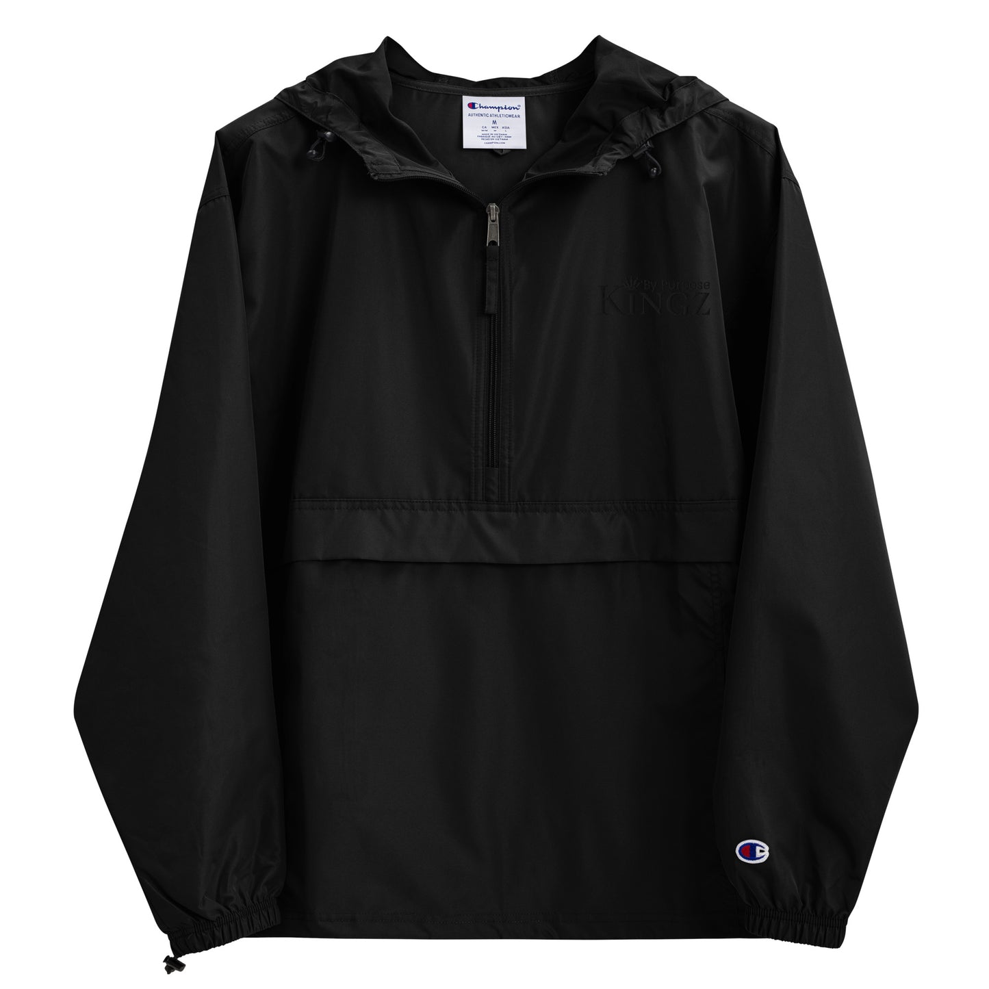 Kingz By Purpose ‘Black’ Packable Jacket (By Champion)