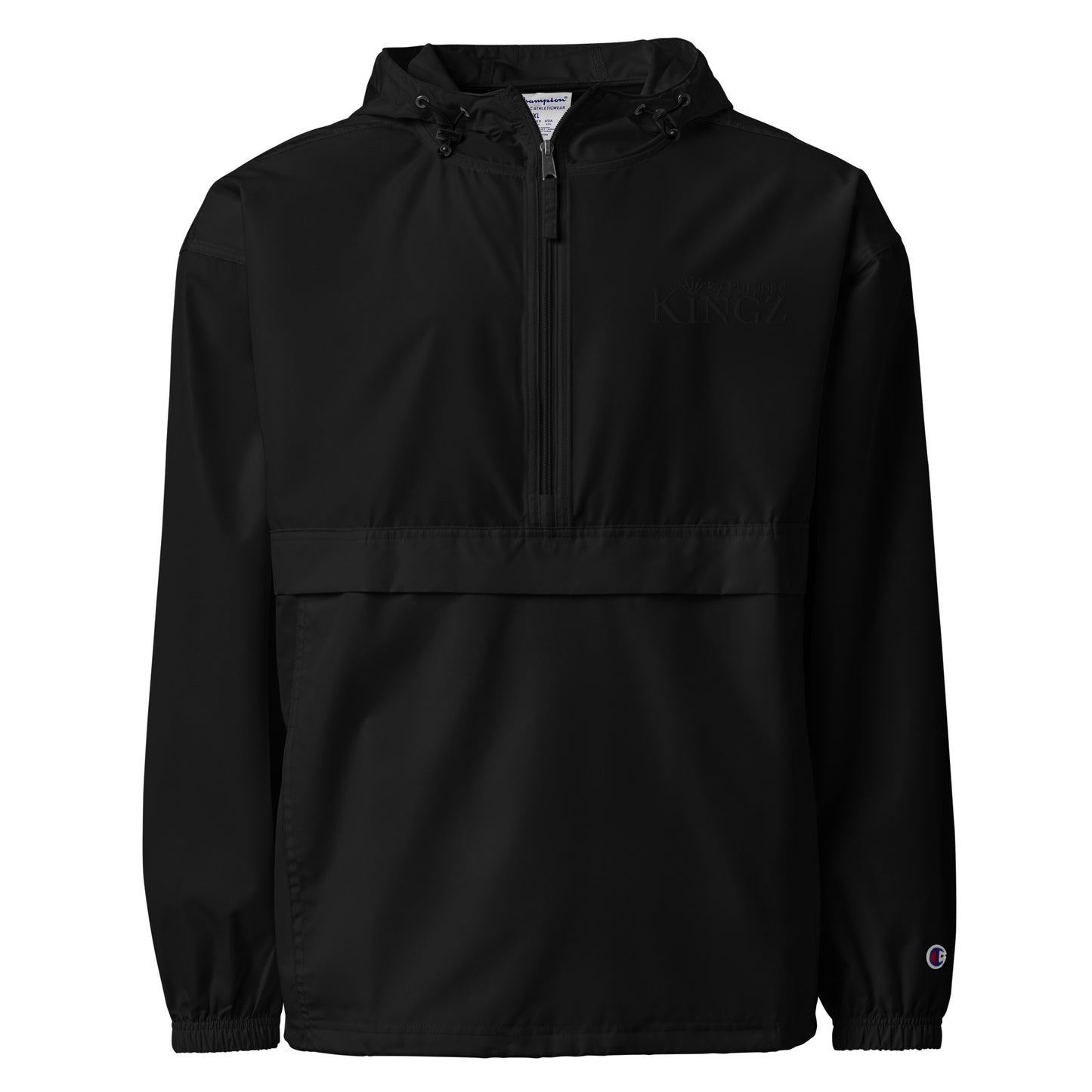 Kingz By Purpose ‘Black’ Packable Jacket (By Champion)