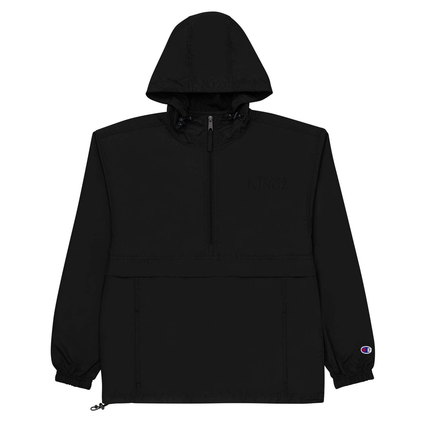Kingz By Purpose ‘Black’ Packable Jacket (By Champion)