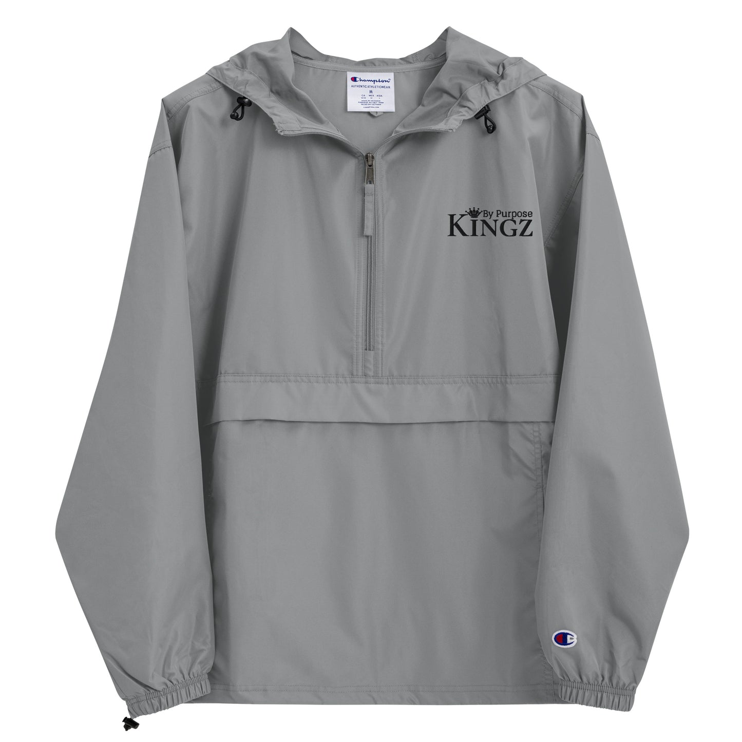 Kingz By Purpose ‘Black’ Packable Jacket (By Champion)