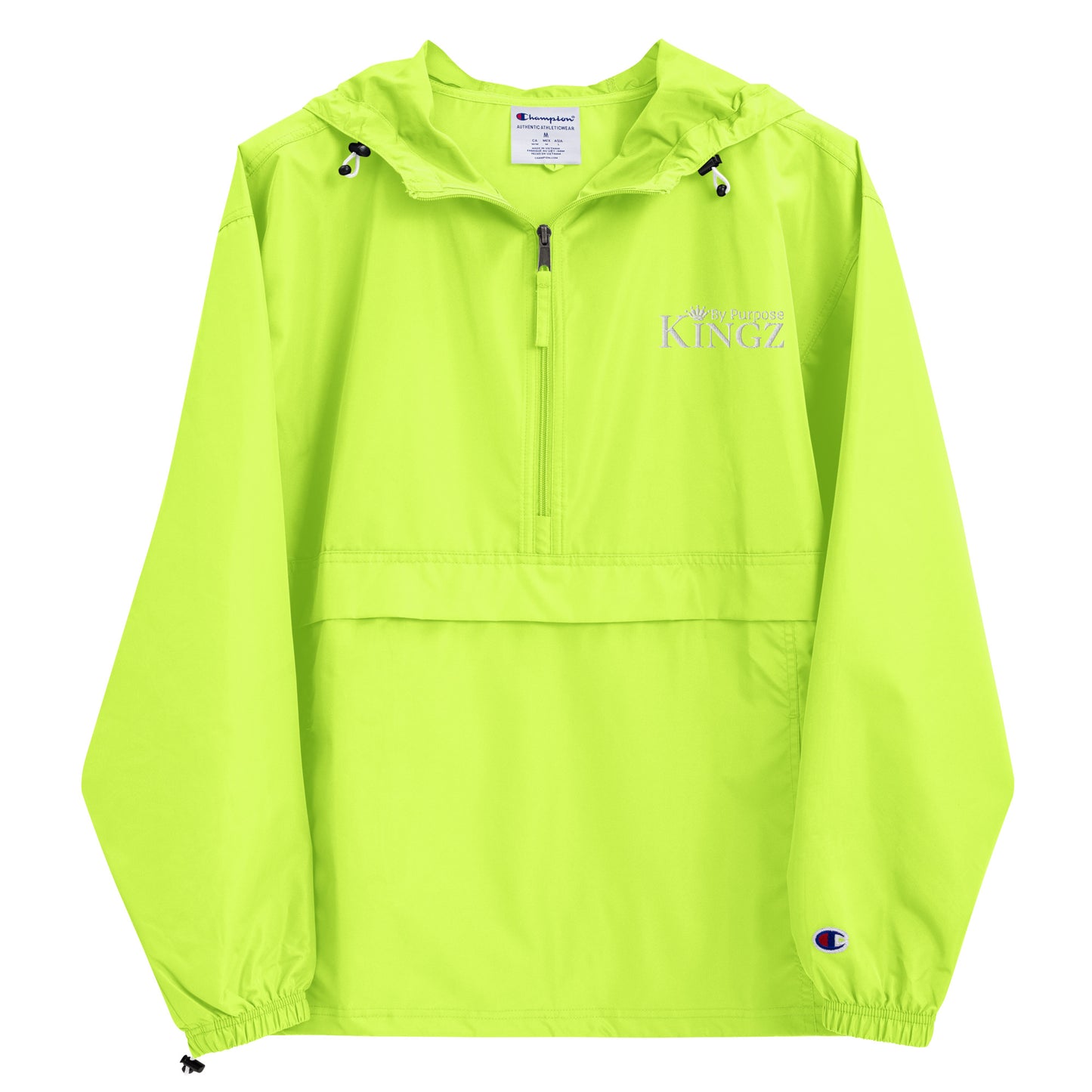 Kingz By Purpose ‘White’Packable Jacket (By Champion)