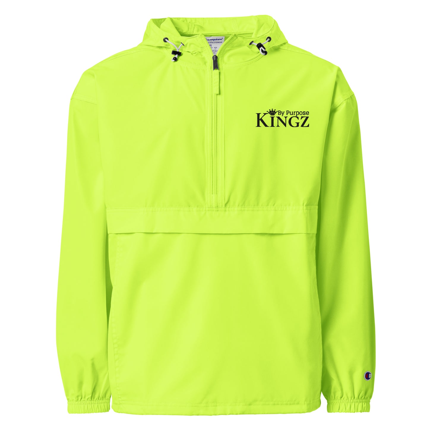 Kingz By Purpose ‘Black’ Packable Jacket (By Champion)
