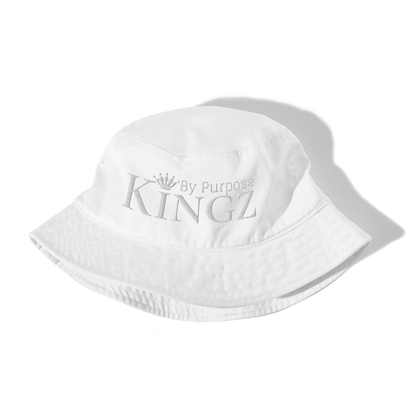 Kingz By Purpose White Organic Bucket Hat