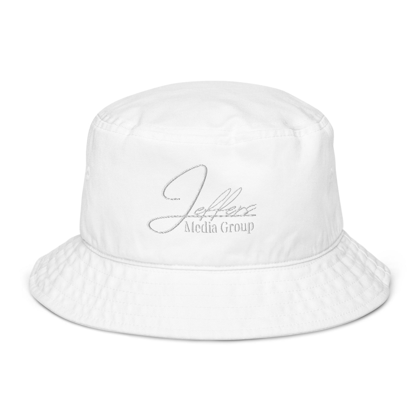 Jeffers Media Group White (Organic Bucket Hat)