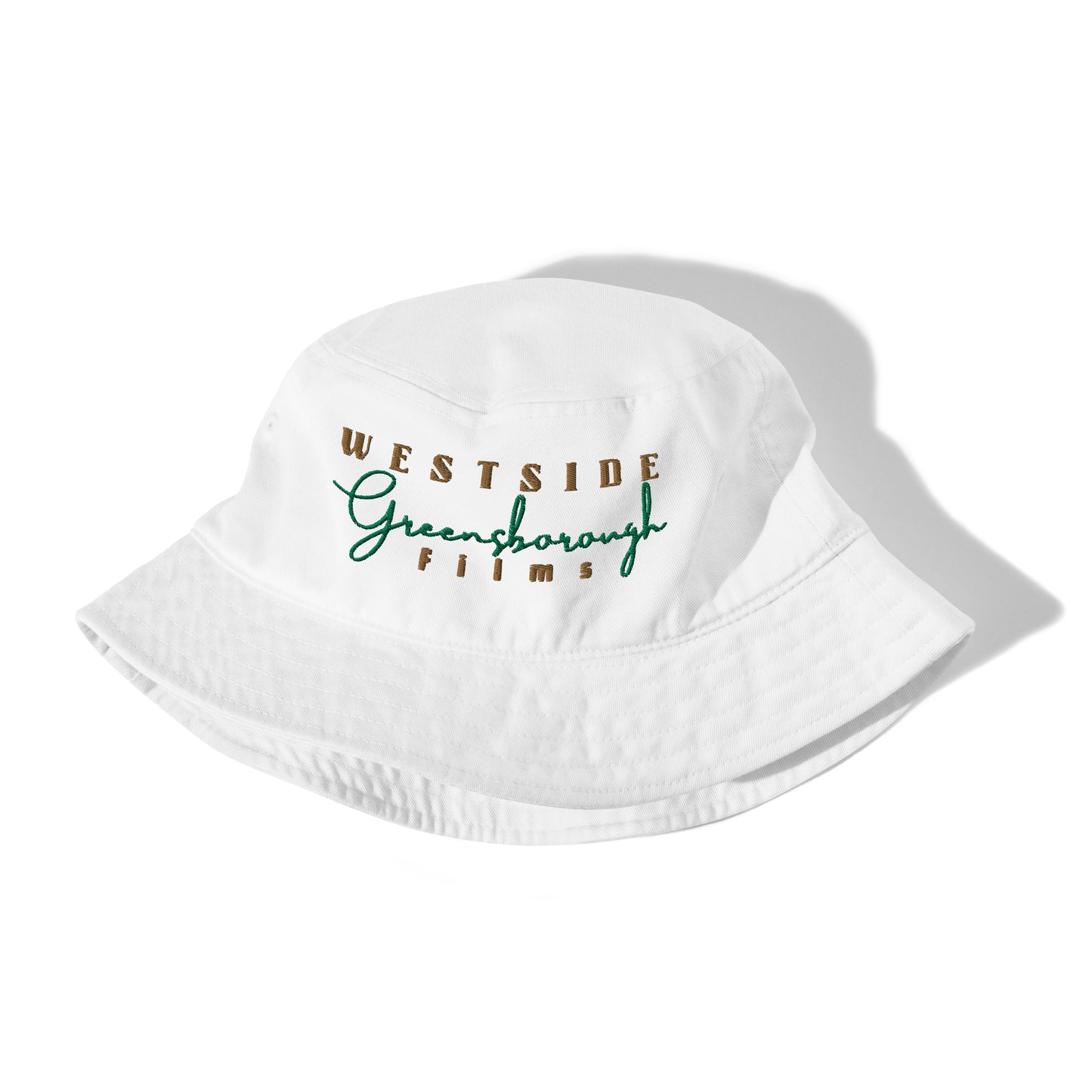 Westside Greensborough Films Old Gold/ Kelly Green (Organic Bucket Hat)