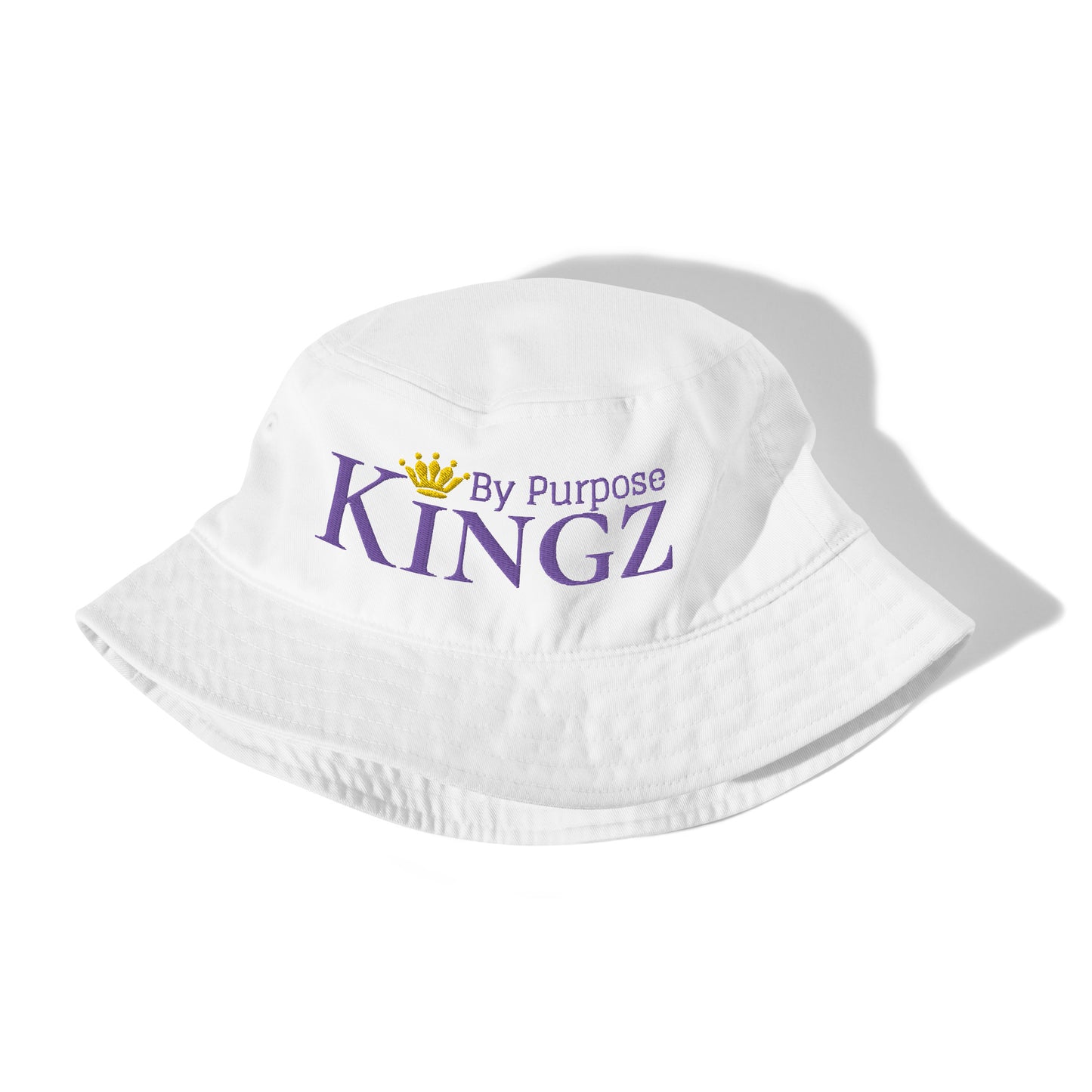 Sombrero de pescador orgánico Kingz By Purpose Royal Combo (púrpura/púrpura/dorado)