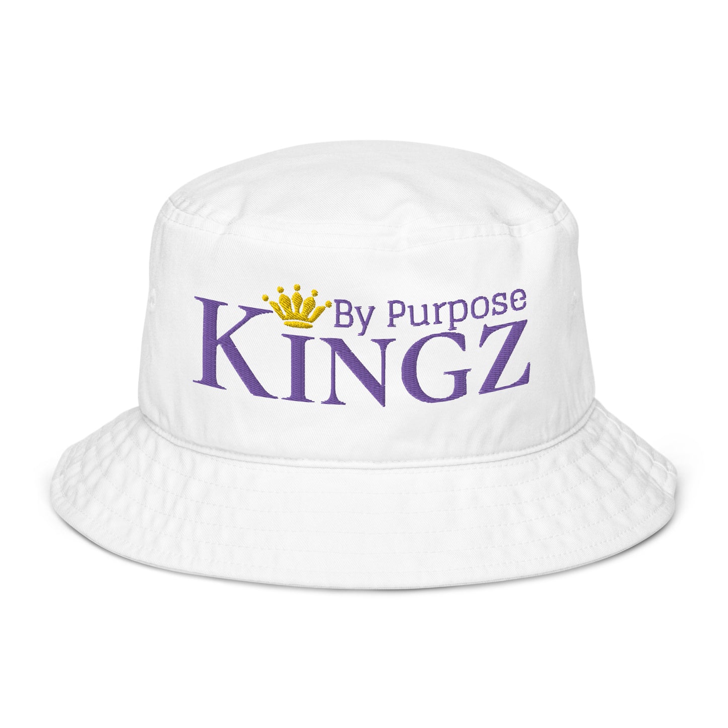 Sombrero de pescador orgánico Kingz By Purpose Royal Combo (púrpura/púrpura/dorado)