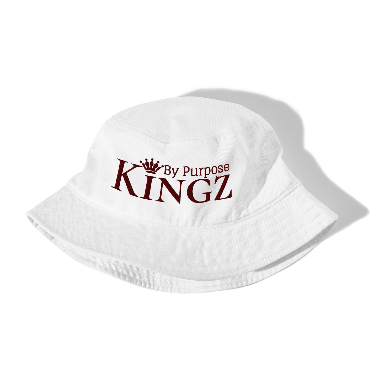 Kingz By Purpose Maroon Organic Bucket Hat