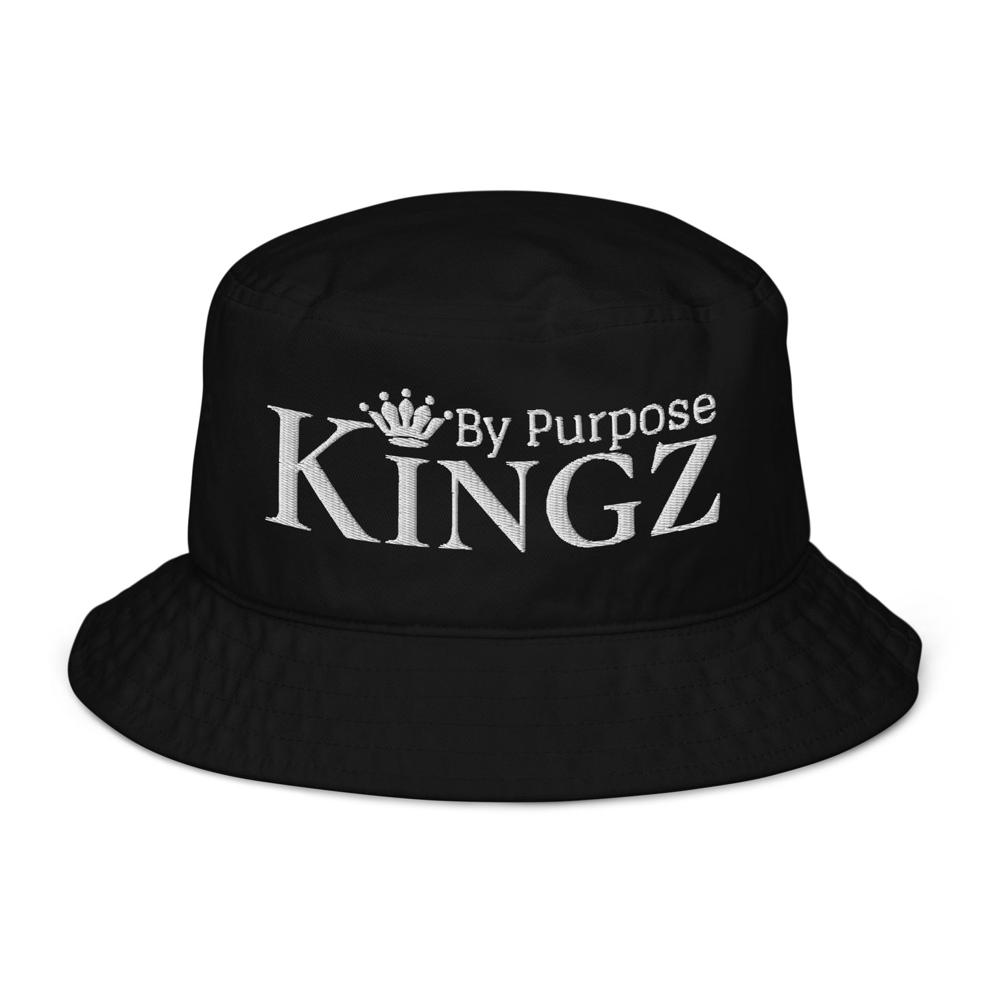 Kingz By Purpose White Organic Bucket Hat