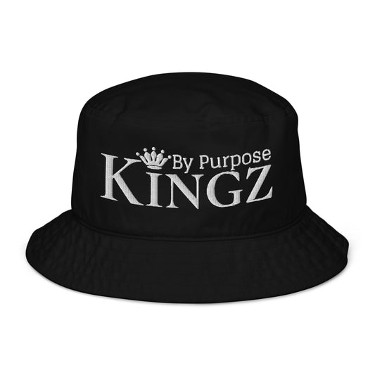 Kingz By Purpose White Organic Bucket Hat