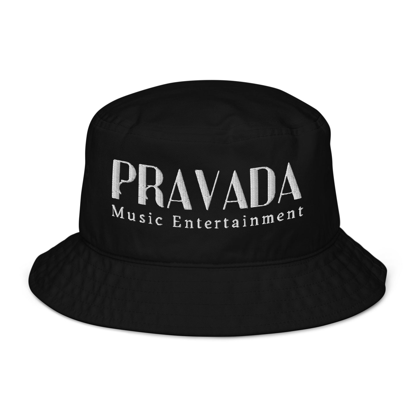 Pravada Music Entertainment White (Organic Bucket Hat)
