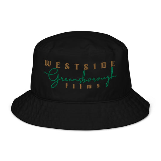 Westside Greensborough Films Old Gold/ Kelly Green (Organic Bucket Hat)