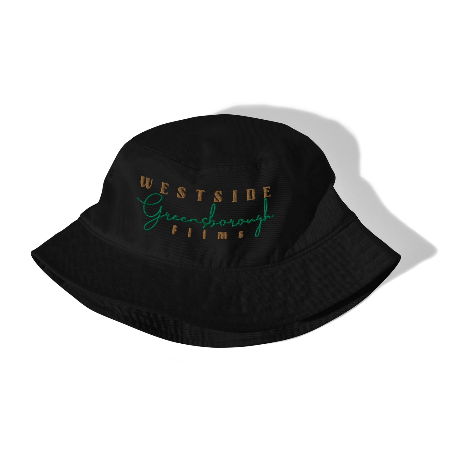 Westside Greensborough Films Old Gold/ Kelly Green (Organic Bucket Hat)
