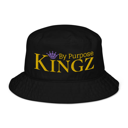 Sombrero de pescador orgánico Kingz By Purpose Royal Combo (dorado/dorado/púrpura)