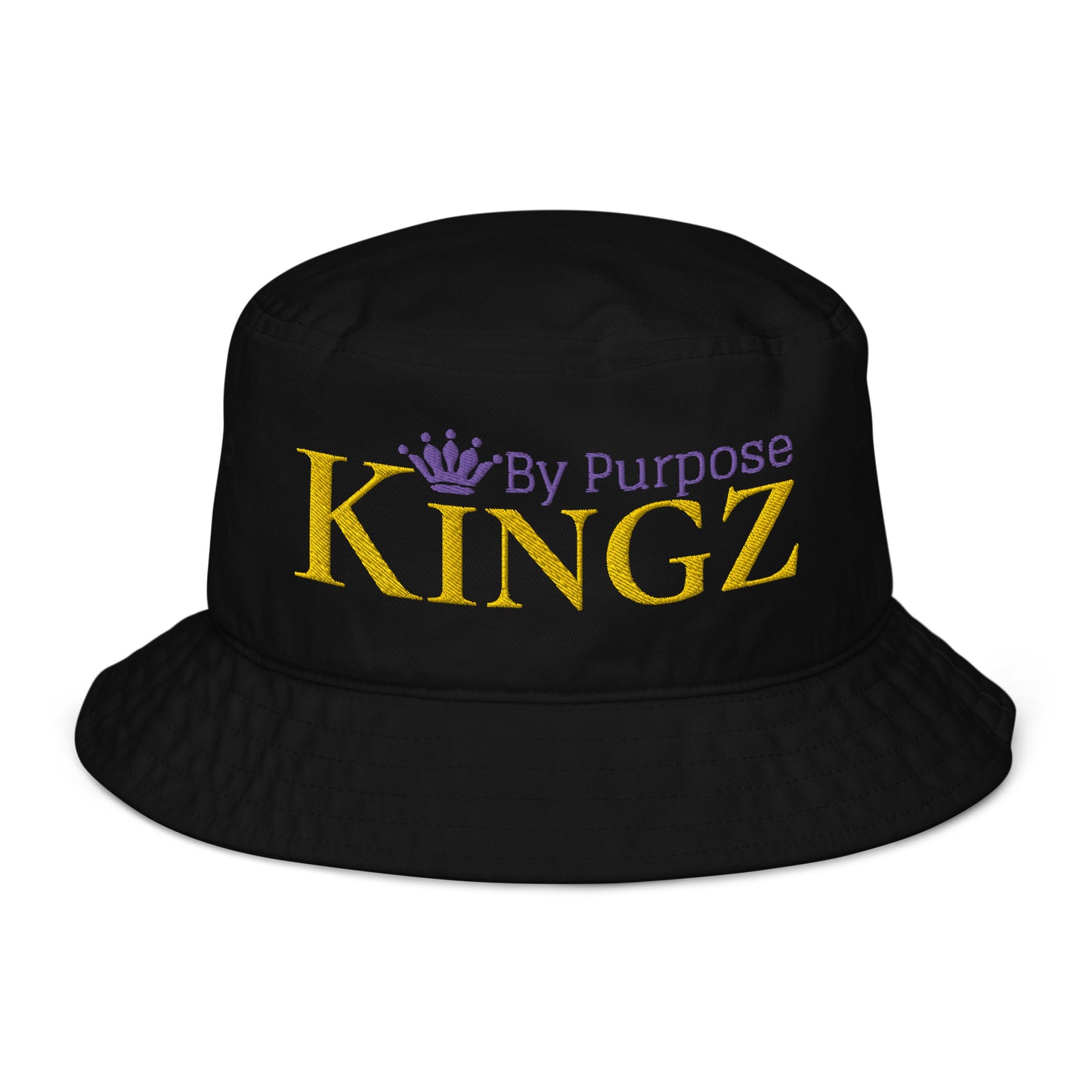 Sombrero de pescador orgánico Kingz By Purpose Royal Combo (dorado/púrpura/púrpura)