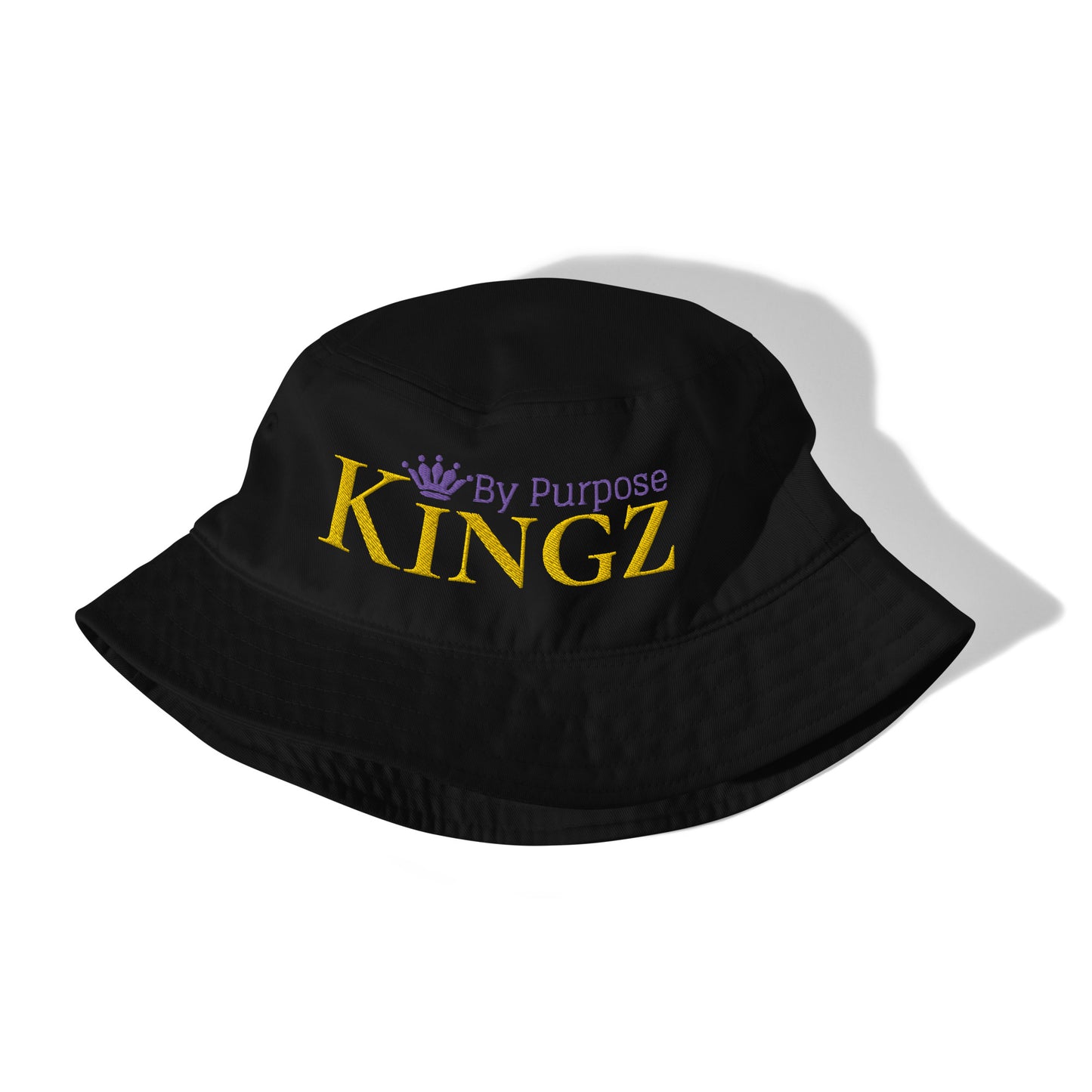 Sombrero de pescador orgánico Kingz By Purpose Royal Combo (dorado/púrpura/púrpura)