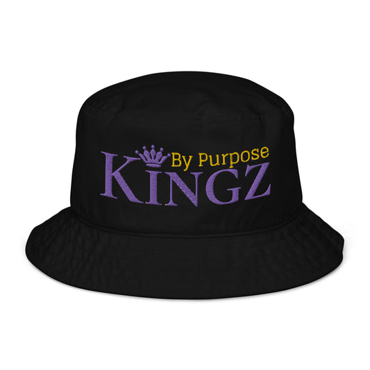 Sombrero de cubo orgánico Kingz By Purpose Royal Combo (púrpura/dorado/púrpura)
