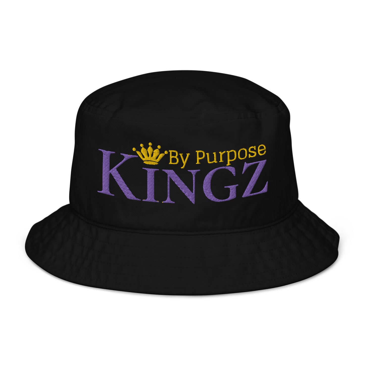 Kingz By Purpose Royal Combo (Purple/Gold/Gold) Organic Bucket Hat