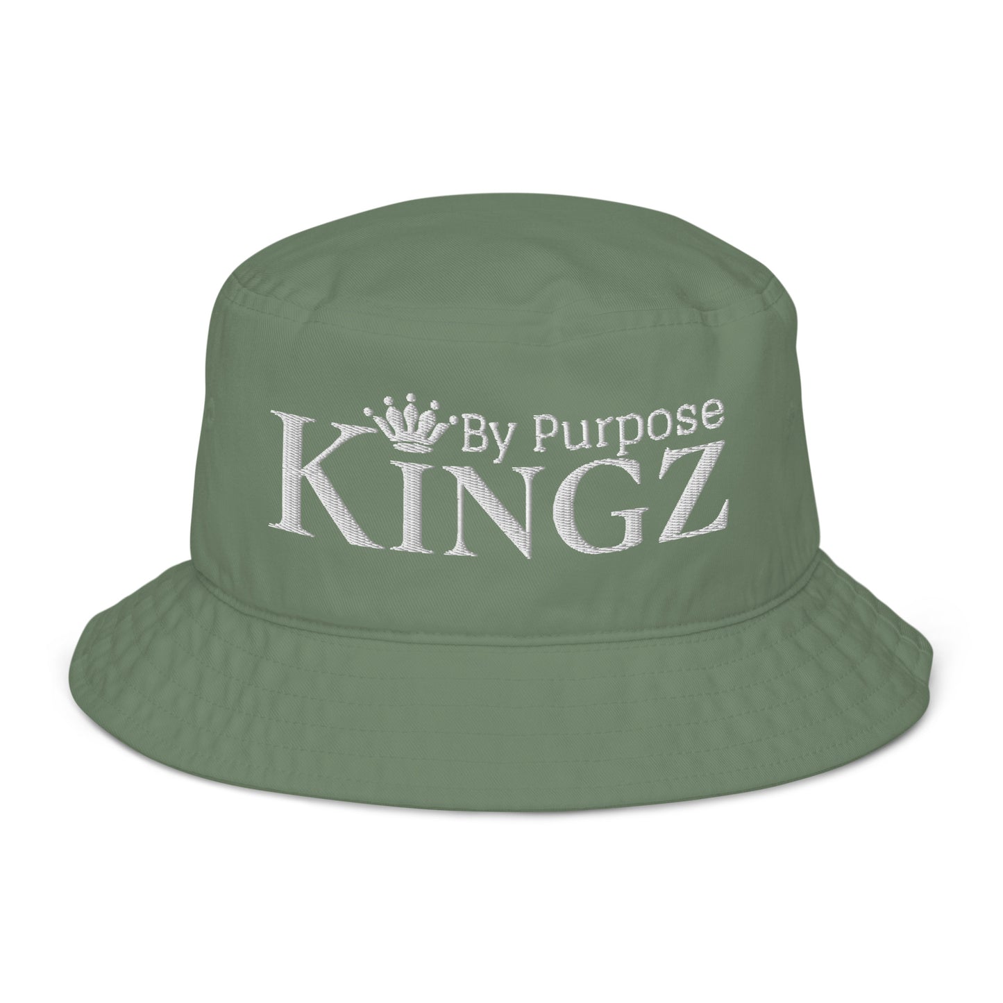 Kingz By Purpose White Organic Bucket Hat