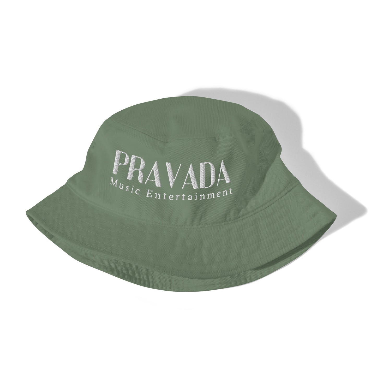 Pravada Music Entertainment White (Organic Bucket Hat)