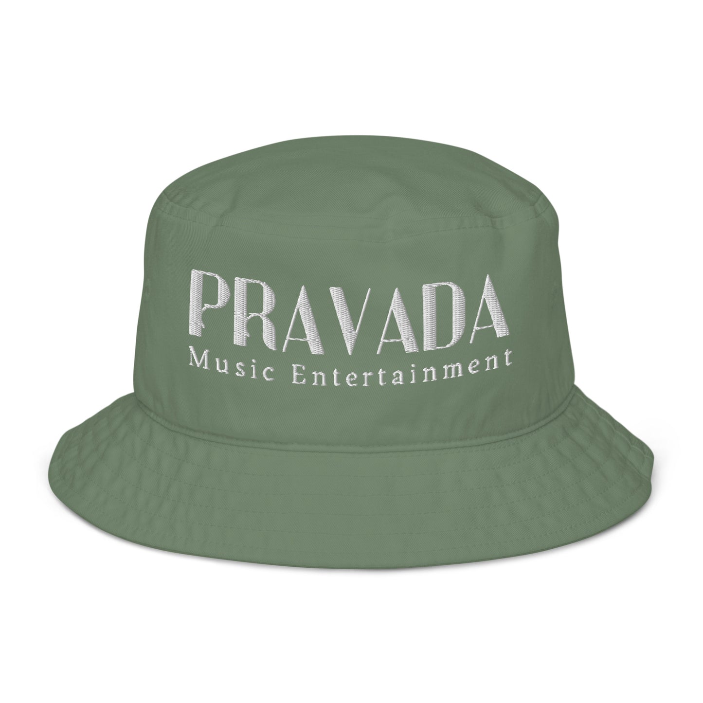 Pravada Music Entertainment White (Organic Bucket Hat)
