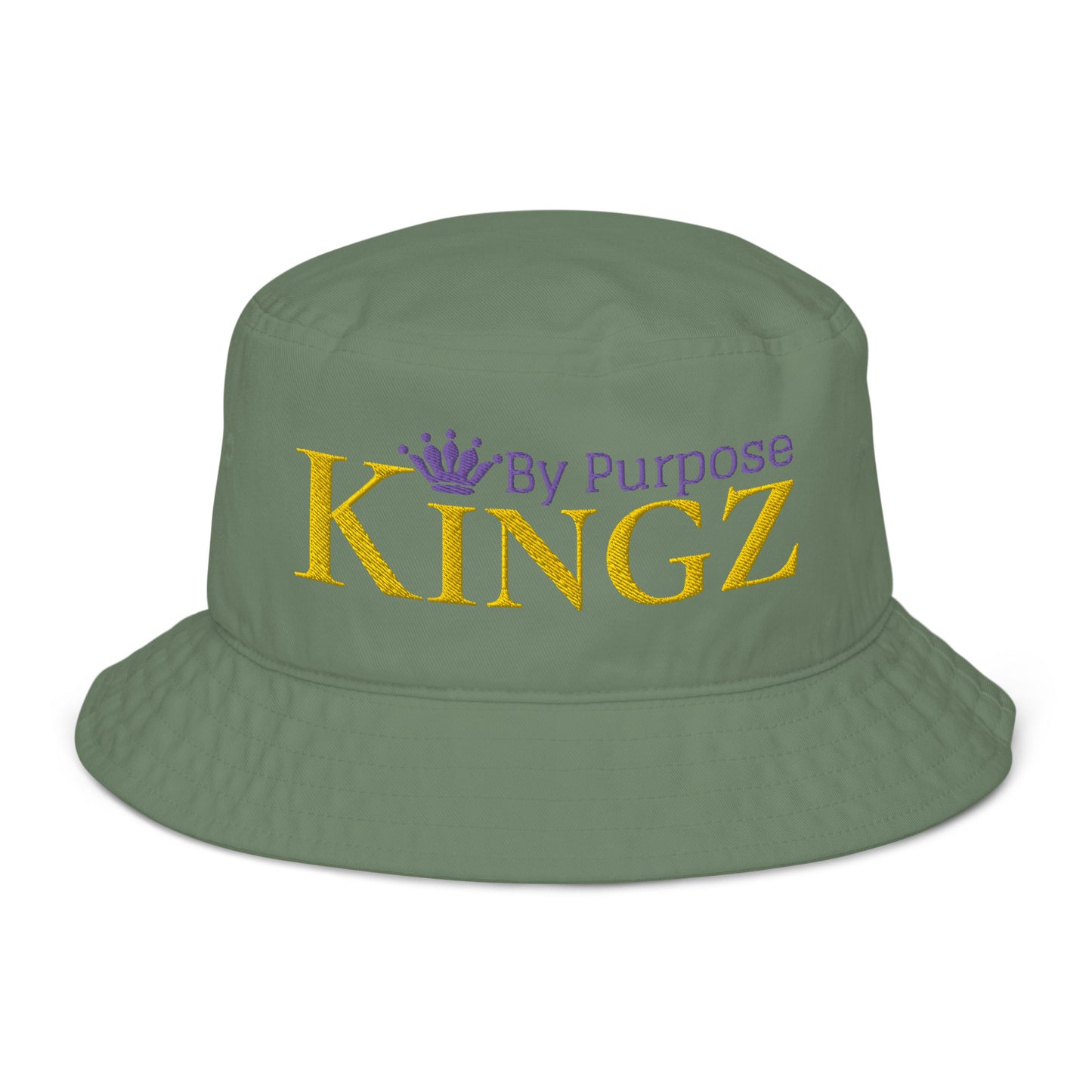Sombrero de pescador orgánico Kingz By Purpose Royal Combo (dorado/púrpura/púrpura)