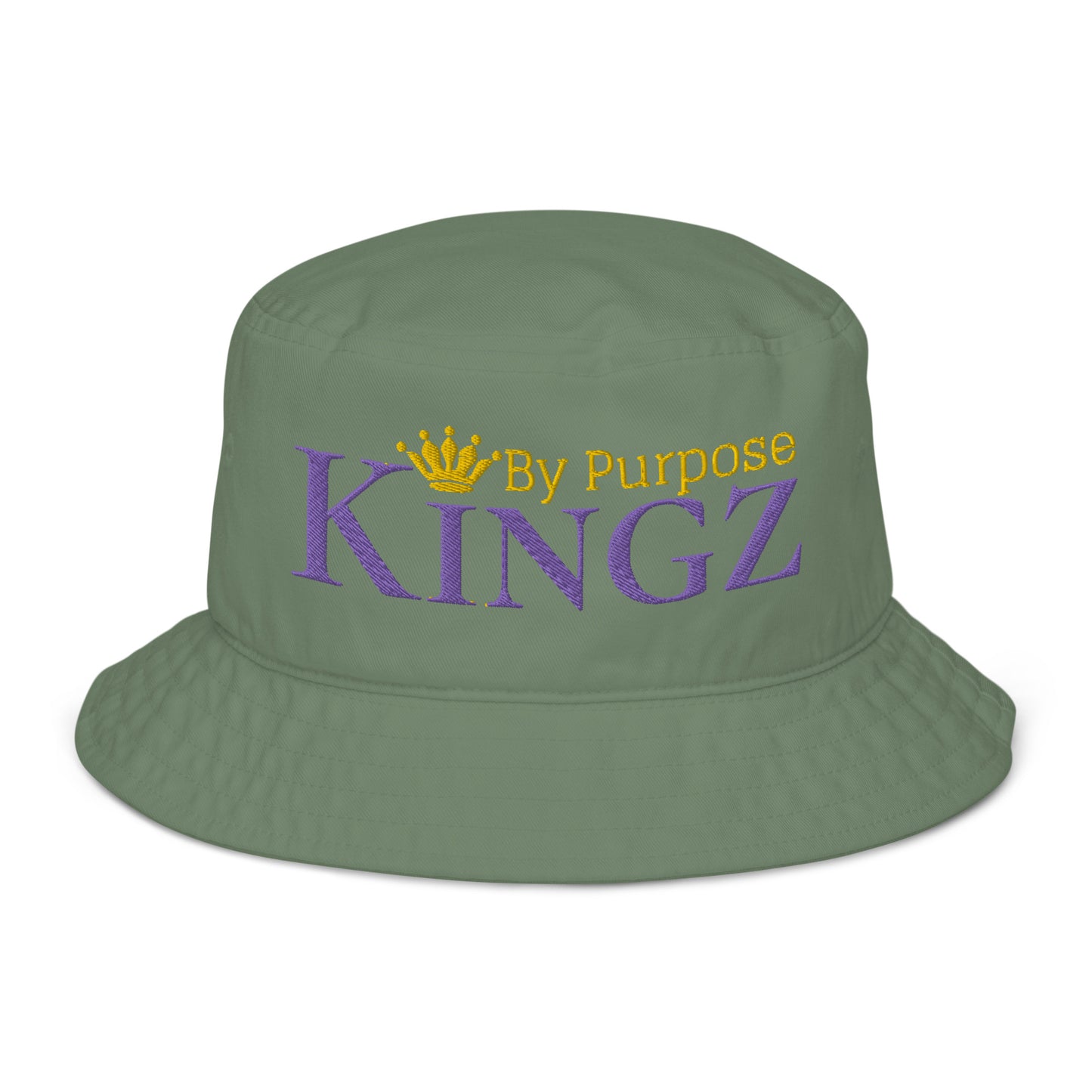 Kingz By Purpose Royal Combo (Purple/Gold/Gold) Organic Bucket Hat