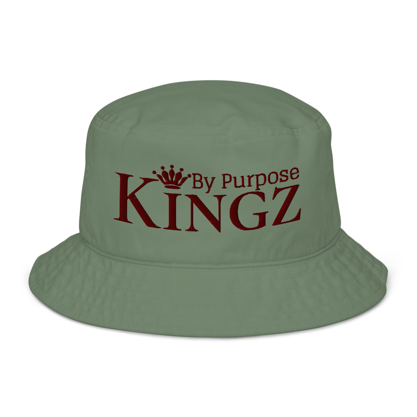 Kingz By Purpose Maroon Organic Bucket Hat