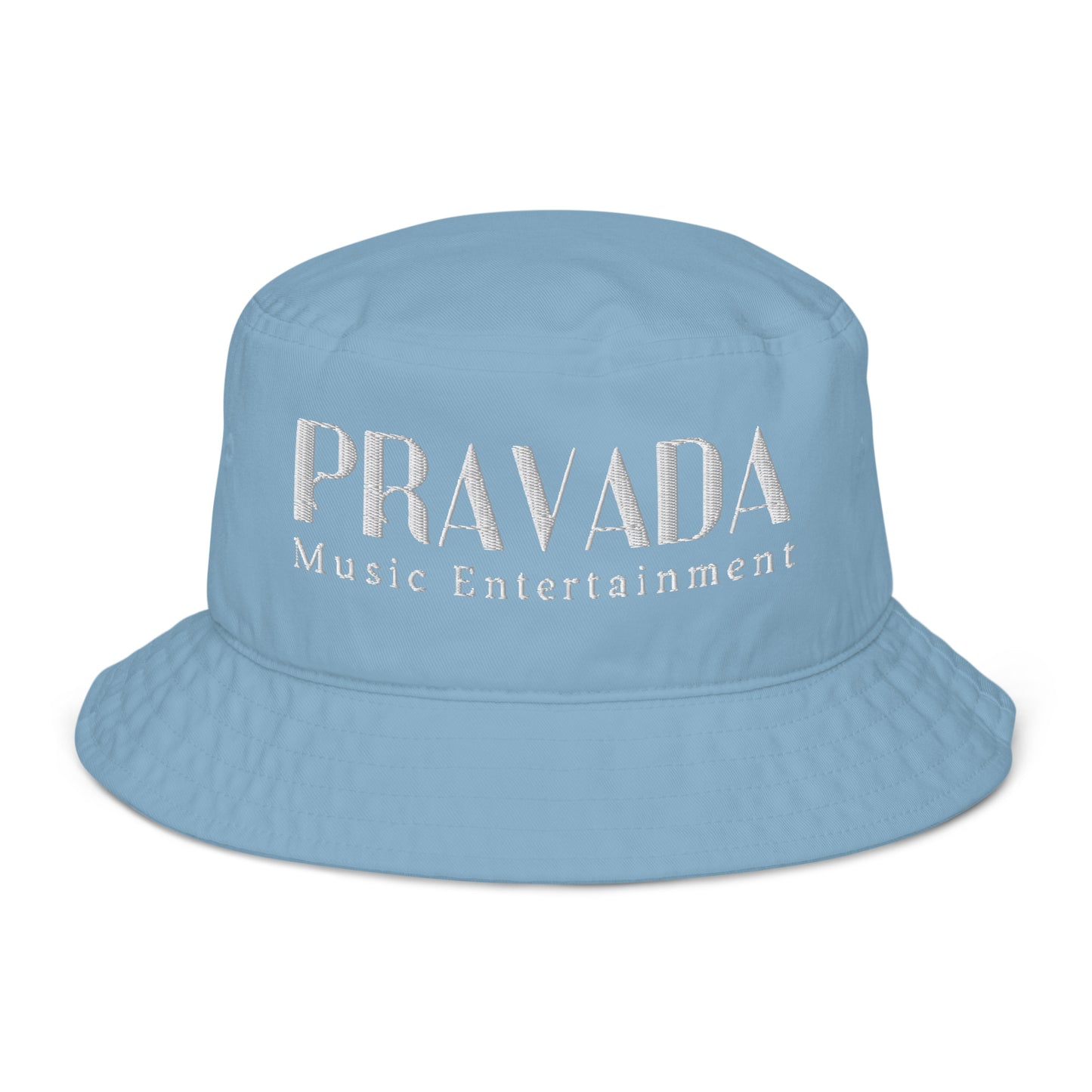 Pravada Music Entertainment White (Organic Bucket Hat)
