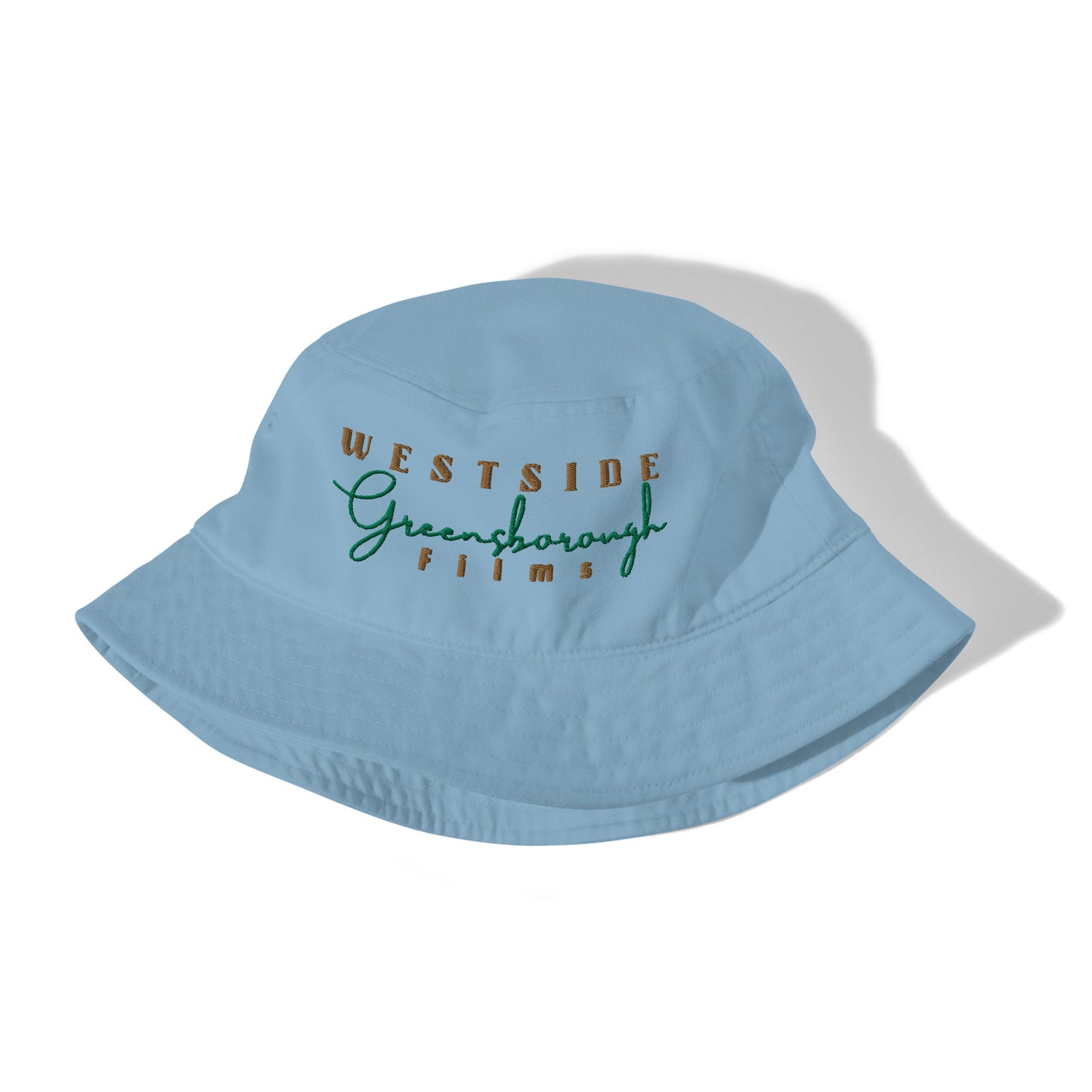 Westside Greensborough Films Old Gold/ Kelly Green (Organic Bucket Hat)