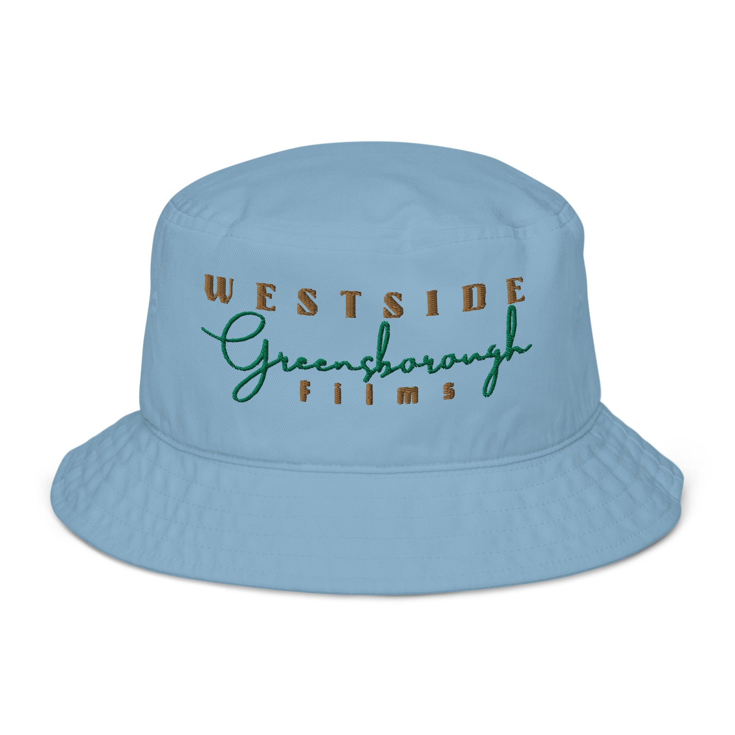 Westside Greensborough Films Old Gold/ Kelly Green (Organic Bucket Hat)