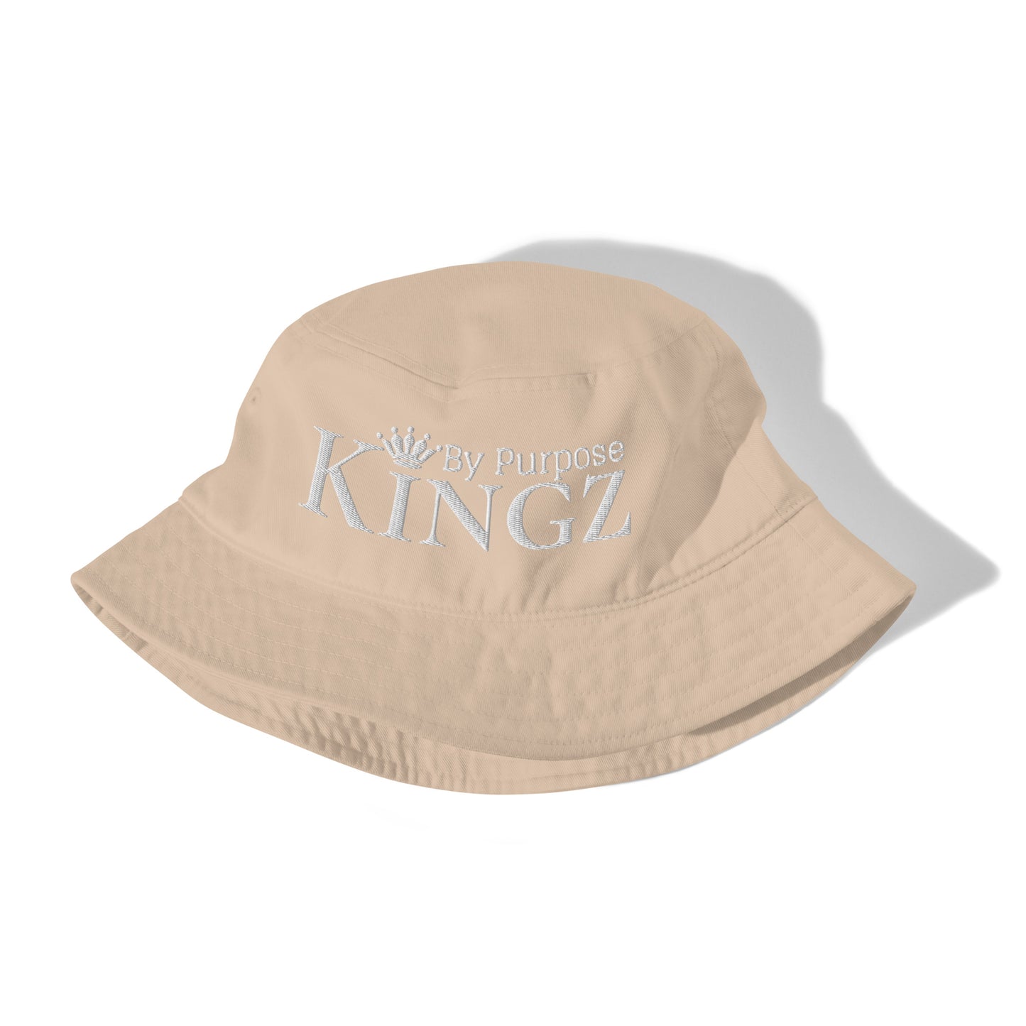 Kingz By Purpose White Organic Bucket Hat